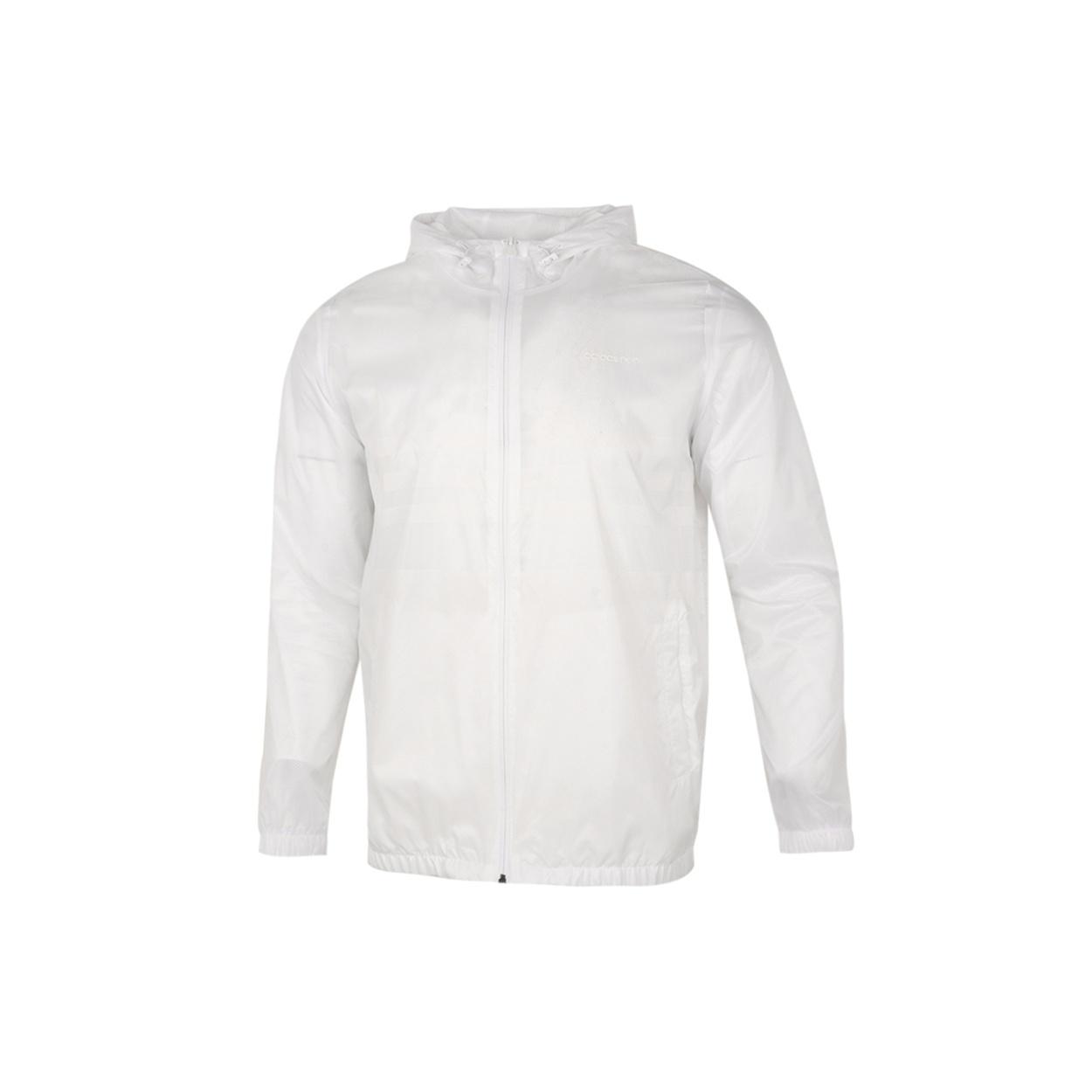 adidas neo Sports Running Training Windproof Hooded Jacket White Men s GP5696 M