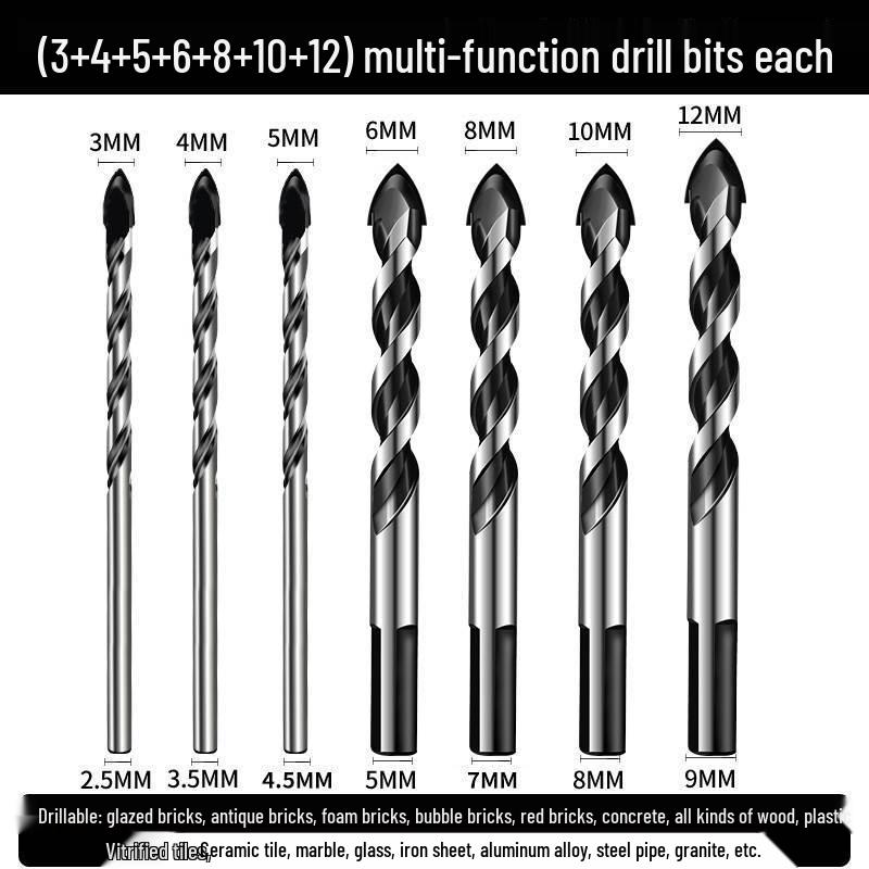 6mm Triangle Drill Bit for Tile, Concrete, Glass, and Cement