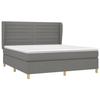 VidaXL Divan Bed with Mattress Dark Grey 180x200cm Fabric - Model 3128622