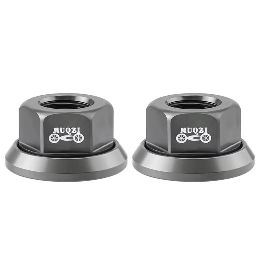 2pcs 3/8 Bicycle Hub Nut Aluminum Alloy High Strength Rear Axle Screw Anti-rust M10 Bike Accessories Cycling