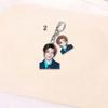 Stray Kids Member Double Acrylic Keychain Cute Cartoon Anime Portrait Pendant Bag Charm Key Ring Fan Support Merchandise Gift