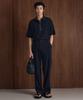 Tngt [Set] Kinoshita Seersucker Jacket & Semi-Wide Pants (Navy) 0Tpa6E205N2