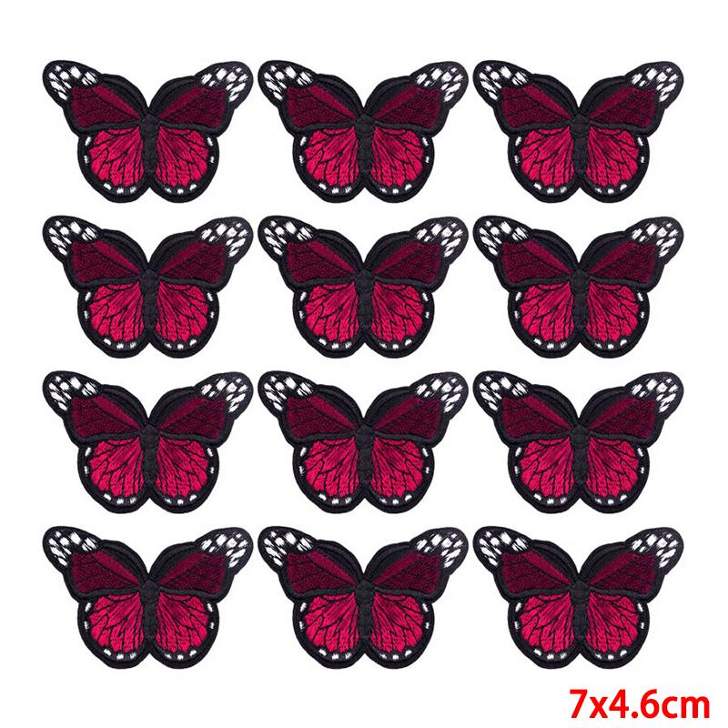 10 Pcs/lot Wholesale Embroidery Patch Iron On Patches For Clothing Patches On Clothes Jackets Decor Applique Sew Supplies