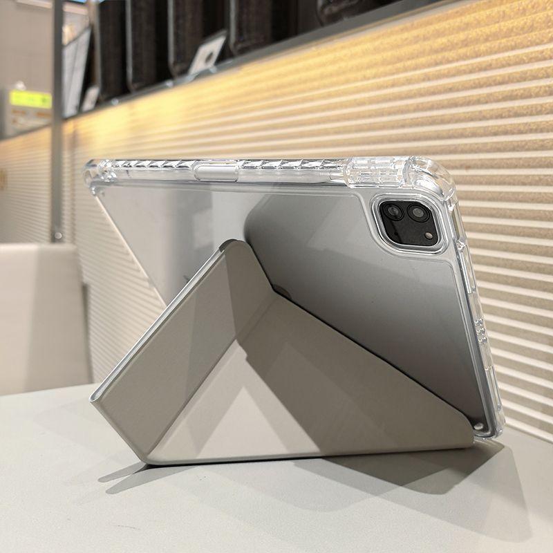 New Simple Gray Tablet Case For iPad Pro 11 12.9 13 A16 M2 M4 M3 M5 Shell 9.7 10.2 5/6/7/8/9/10/11th Mini Air 3 4 5 Cover