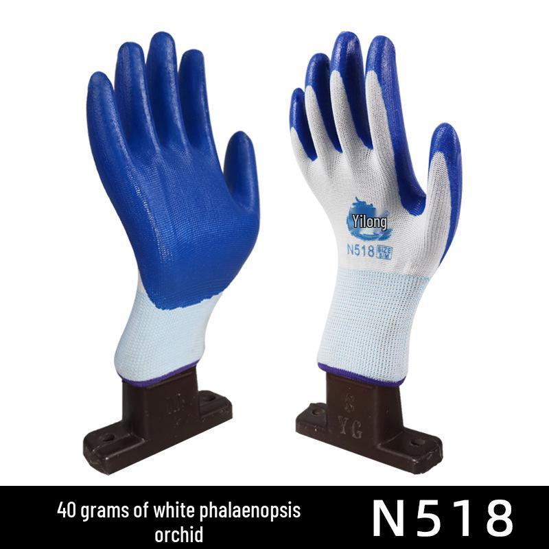 

12 Pairs Breathable Nitrile Work Gloves - Oil & Slip-Resistant, Comfortable, Wear-Resistant for Construction & Auto Repair. Free Shipping.