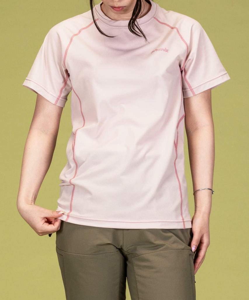 Phoenix Crew Neck Short Sleeve Pink T-Shirt, Women's, (PH8200)