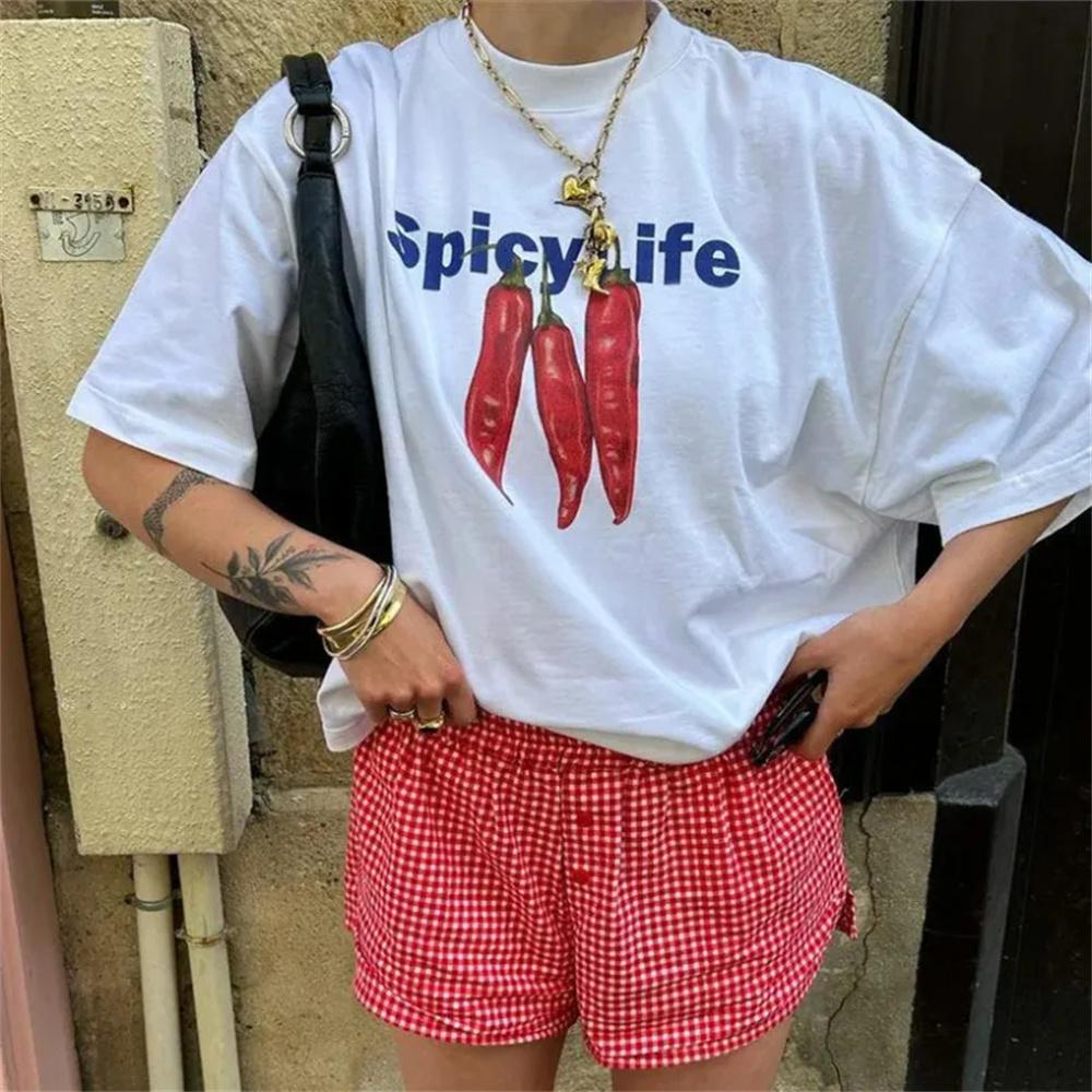

Y2k tshirts Women soft fabric tshirt girl anime Japanese y2k clothing S