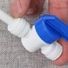 1Pc Aquarium Fitting Ro Water Straight Plastic Ball Valve 1/4" 3/8" Od Hose Quick Connect 1/4" 3/8" Male Reveser Osmosis