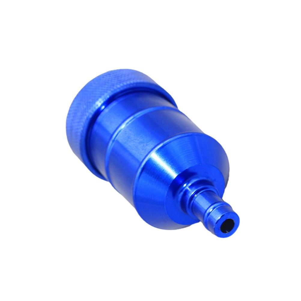 Cnc Aluminum Alloy Glass Oil Filter with Thread Design for Easy Cleaning Universal Gas Fuel Filter for Motorcycle and Automobile