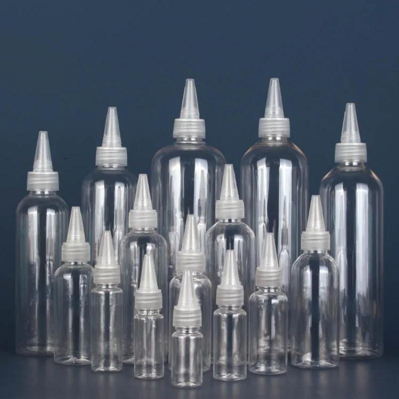 5/10/30/50/60/100/120ml Empty Dropper Bottle Transparent Plastic Refillable Nozzle Dropper with Cap Squeeze Bottle Refill Bottle