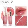 OLIBOLLA Spiegel Lipgloss mit Metall-Applikator, Feuchtigkeitsspendender Lippen-Plumper, Reduziert Lippenfältchen, Lippen-Serum Kosmetik