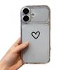 Simple Love Applies To Apple 16/17Pro Large Window Mobile Phone Case iPhone15/14/13 Matte 12 Soft 11