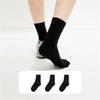 Giordano [Set of Three] Men's Socks, Solid Color Comfortable Versatile Casual Sports Mid-Calf Socks for Men 18155003