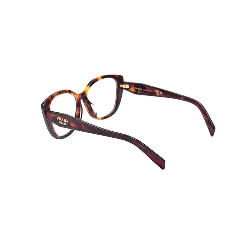 Prada optical glasses SIGNATURE signature series acetate frame cat eye women's Tortoiseshell color 55 basic packaging-glasses case + packaging box