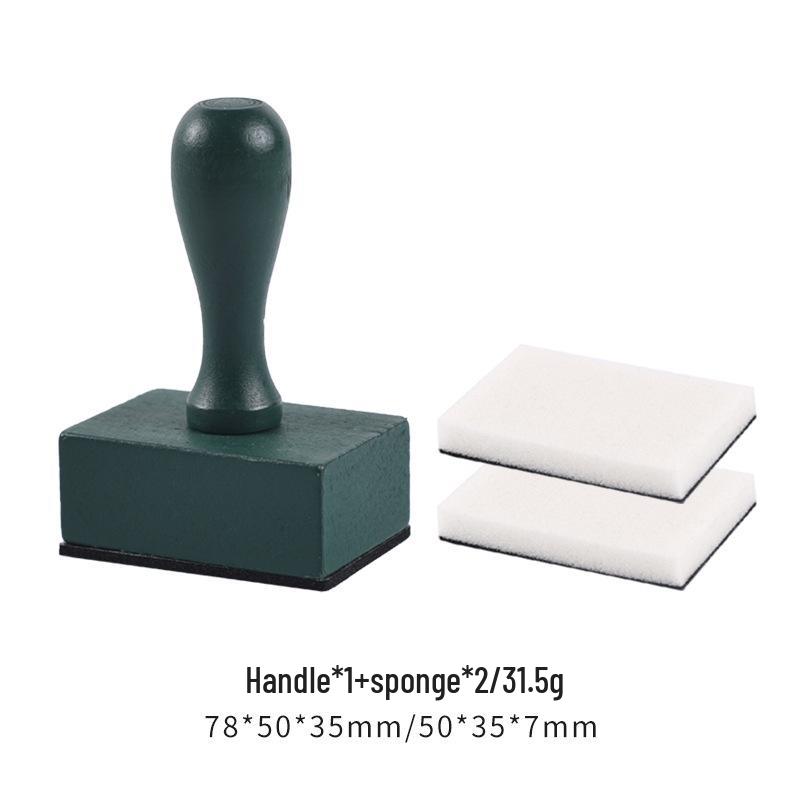 Set Tampoane Burete cu Mâner de Lemn pentru Colorat DIY și Jurnale