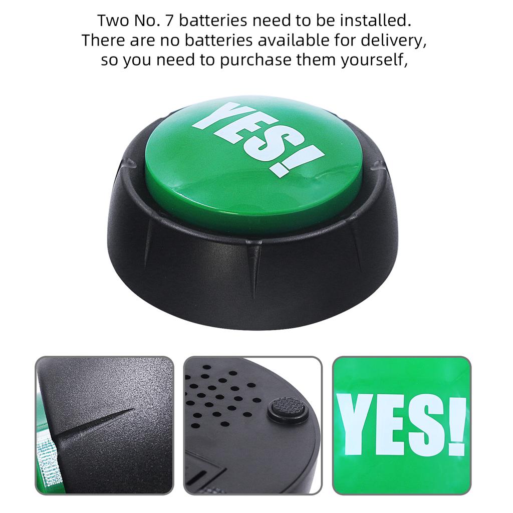 Voice Yes No Squeezing Button Speaker Game Competition Answer Press Funny Voice Toy