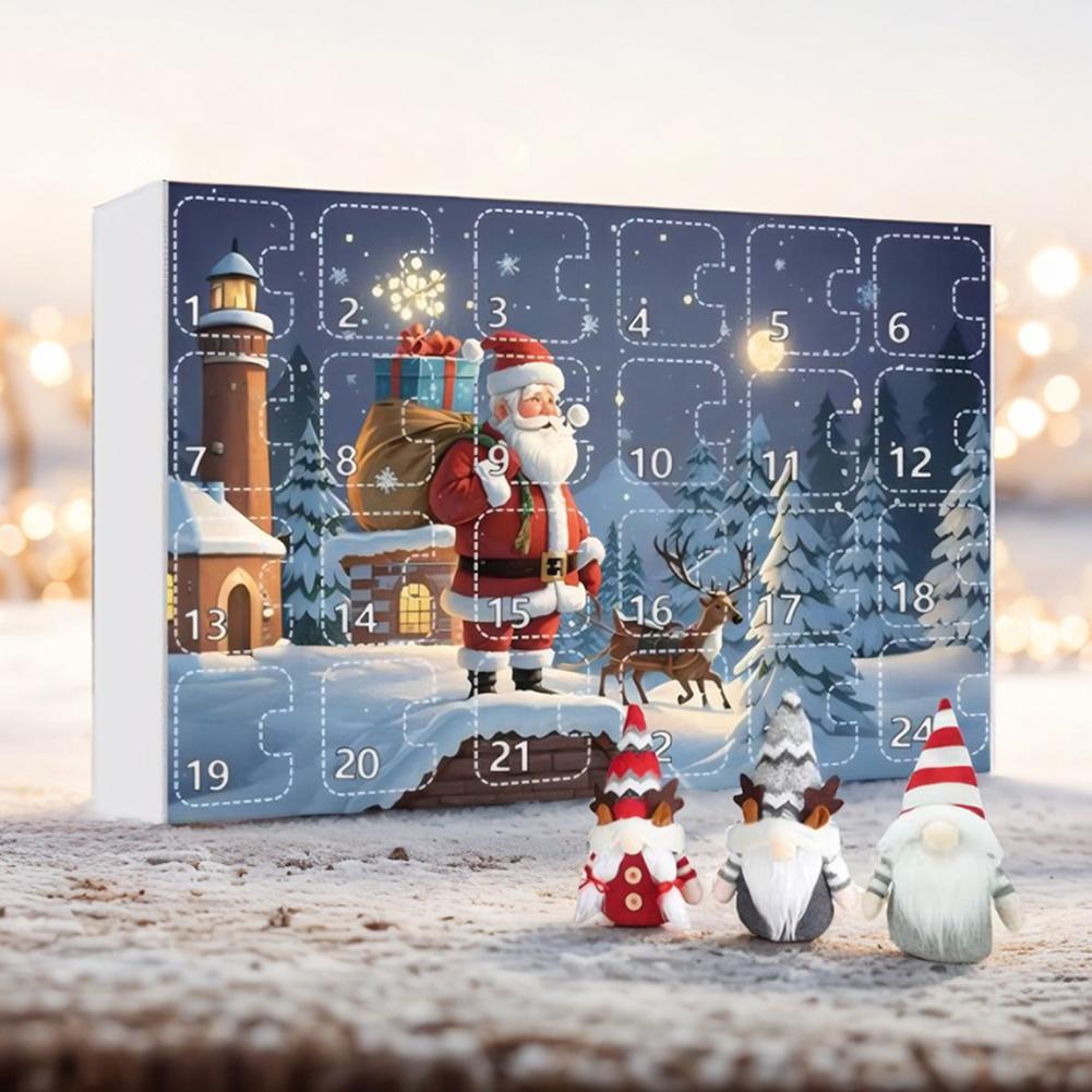 2024 Christmas Gnome Holidays Advent Calendar Gnome Dolls 24 Days Xmas Countdown Calendar Christmas Countdown Calendar for Kids