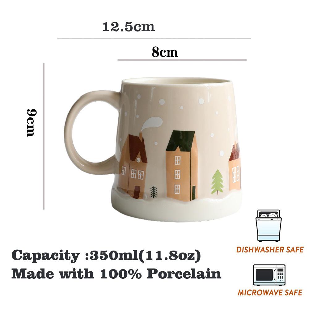 Новинка Рождественская Марка Рождественская Кружка Милый Мультяшный Снеговик Санта Кружка 301-400ml