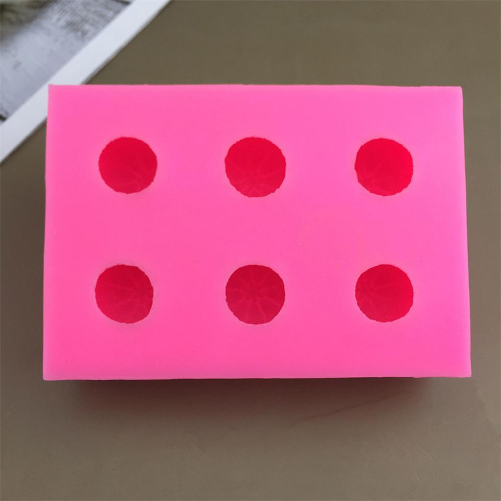 6 Cavity Tangerine Shape Silicone Molds Practical Silicone Pastry Molds for Tangerine Shape Dessert and Cake Decoration