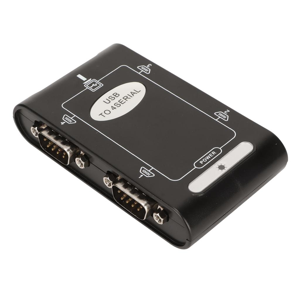 USB to Serial Adapter 4 RS232 Port COM Reserve Feature DB9 Compact USB to RS232 Adapter for Windows 10 8 7
