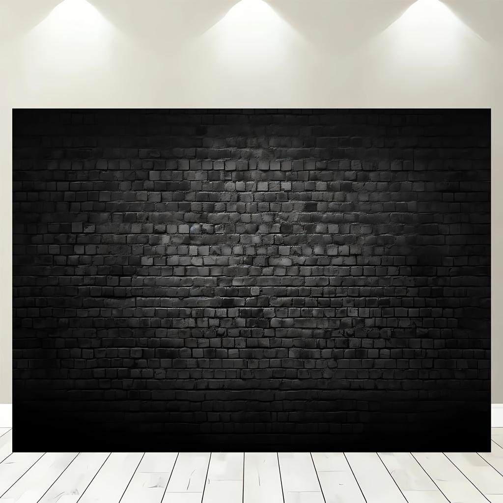 Black brick wall photography background Brick background Retro theme stone brick background birthday party