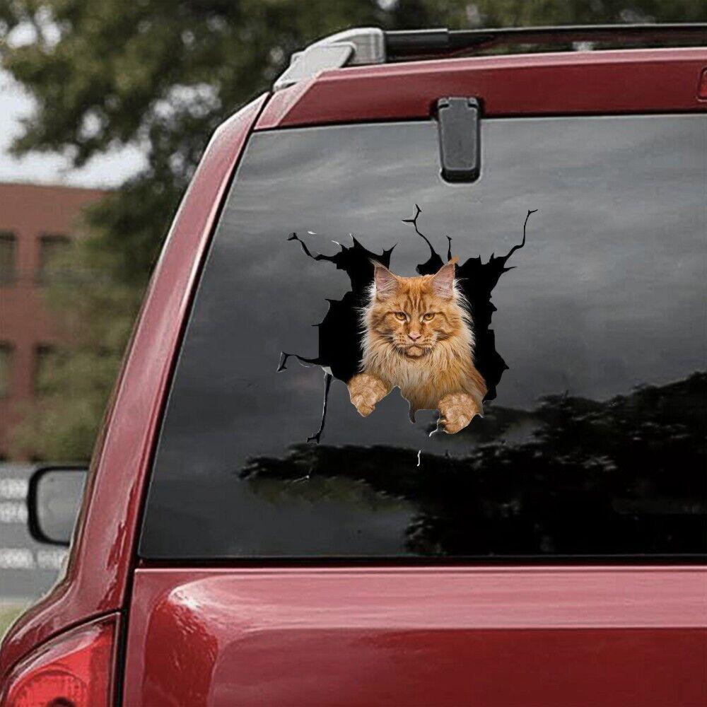 3D Cat Sticker Vinyl Window Decal Accessories For Car Truck Exterior Decoration