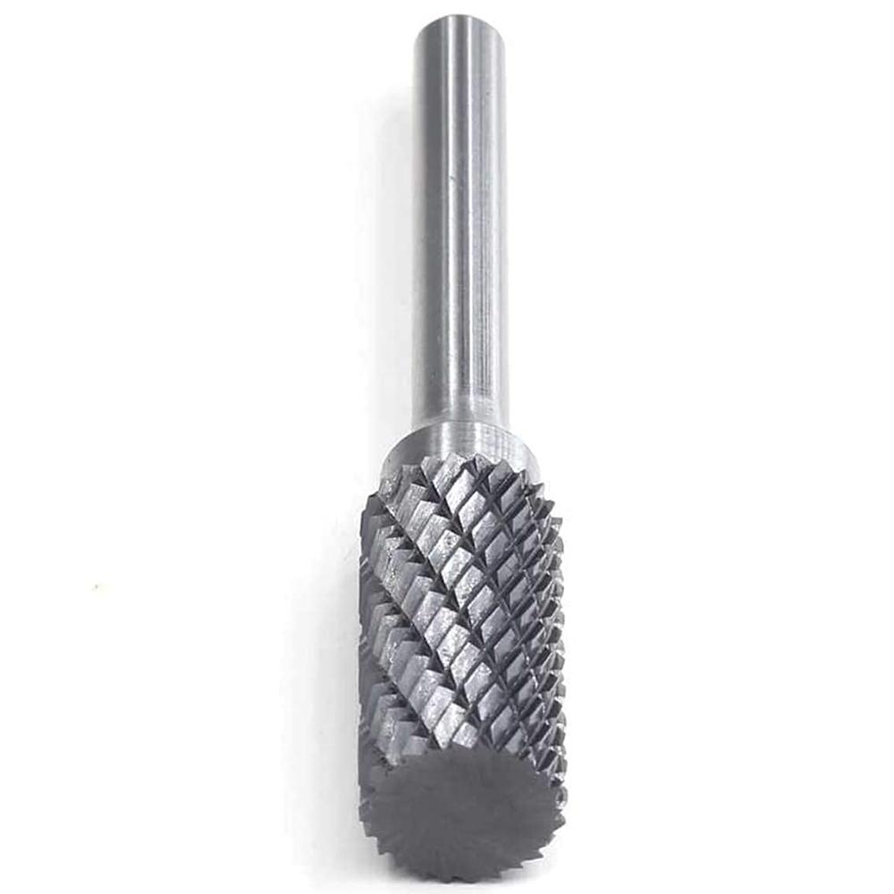 

New 5Pcs SA-5 Tungsten Carbide Burrs Cylinder Shape Double Cut Rotary Burr File with 1/4 Shank for Rotary Tool Die Grinder China Mainland