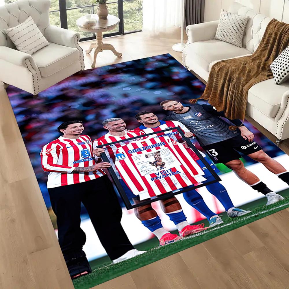 Atletico Madrid Area Rug Perfect For Study Room Balcony Foyer Dormitory Antislip Rug Office Home Decor Perfect Gift For Womenmen