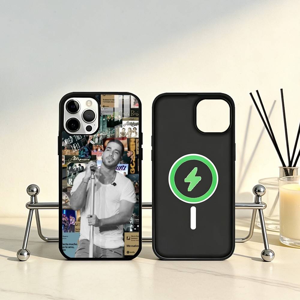 Singer Romeo Santos Phone Case For iPhone17,16,15,14,13,12,11 Plus,Pro Max Magnetic For Magsafe Wireless Charging