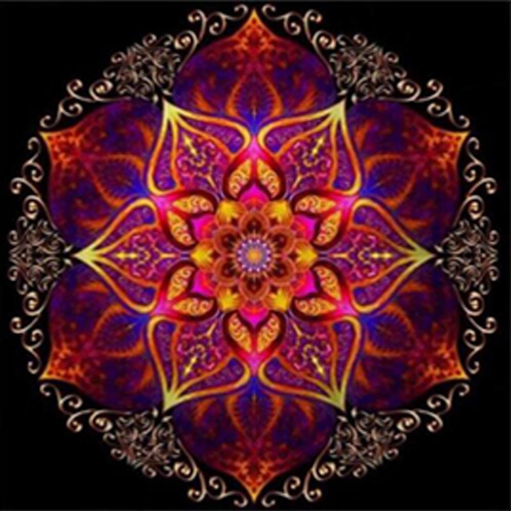 Round Diamond 5D Diamond Painting Mandala Kaleidoscope Full Diamond Embroidered Mosaic Home Decoration Christmas Gift