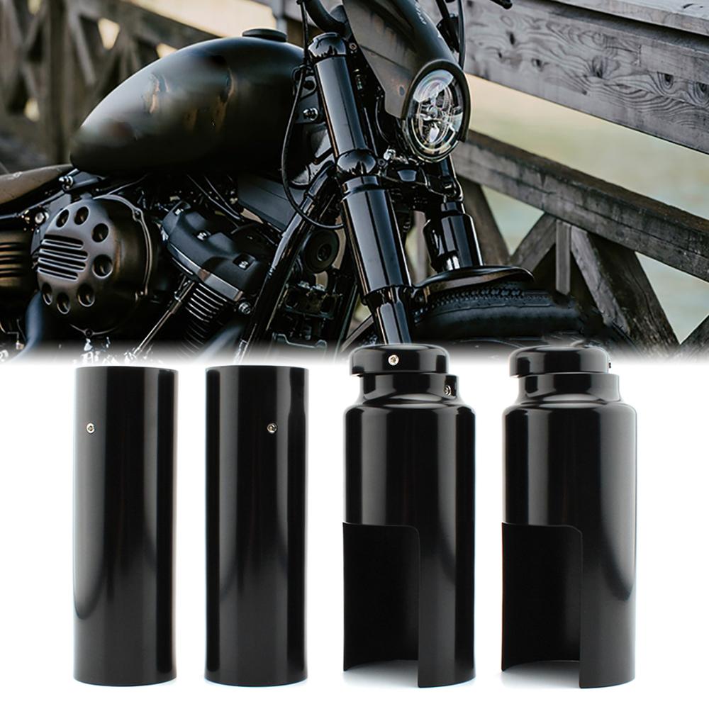 Upper / Lower Front Fork Covers Cap for Harley Dyna Street Bob / Fat