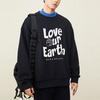Anta Letter Round Neck Fleece Thick Warm Loose Sweatshirt Unisex Sweatshirt Black 952248713-2