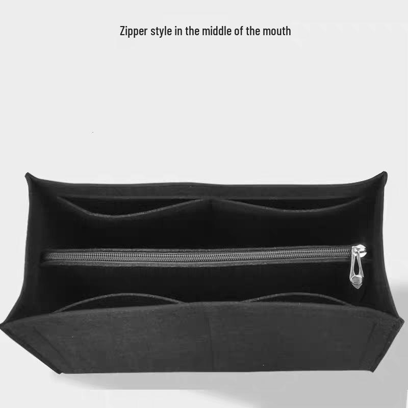 Custom Felt Cosmetic Bag Storage Organizer with Divider