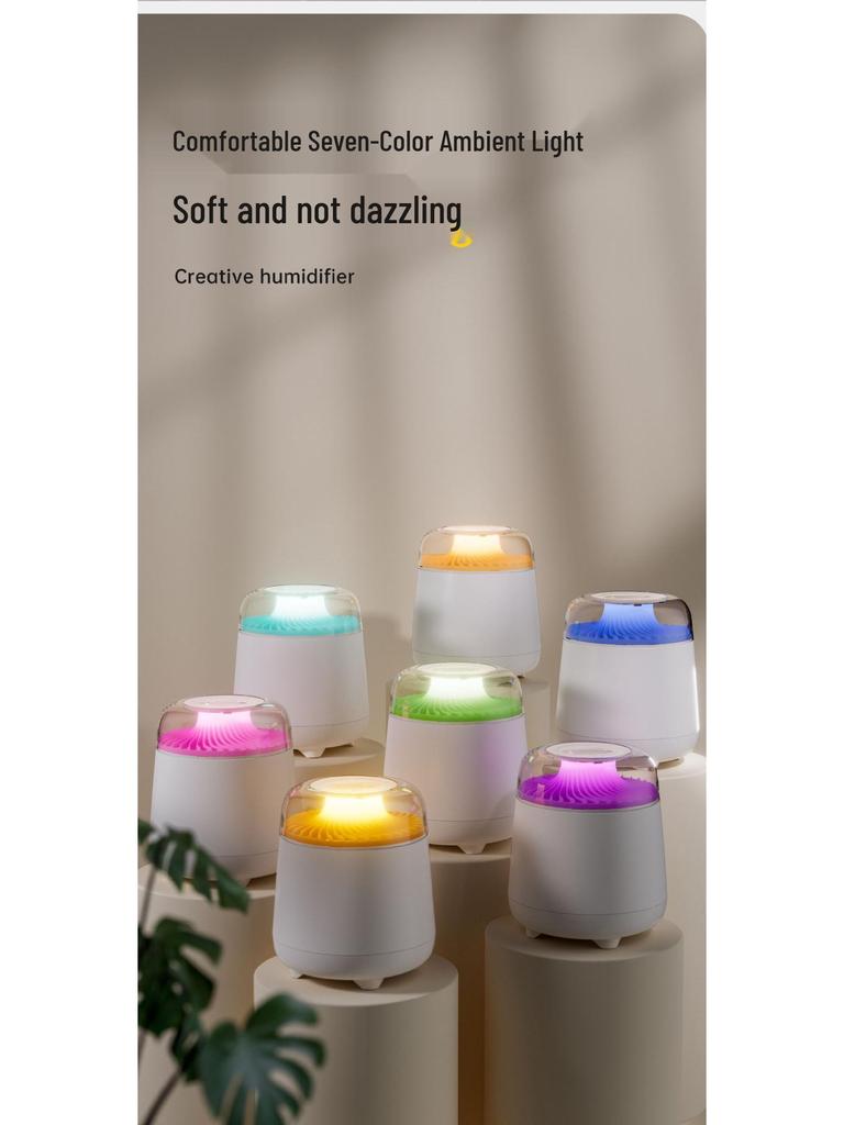 2.5L High-Capacity Colorful Humidifier for Large Rooms - Bedroom & Living Room Fog Maker