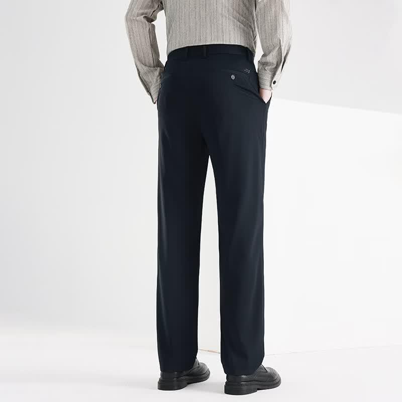 Fengxun Men's Straight-Leg Business Casual Pants FXLF9308-1