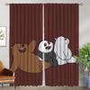 Curtains for Living Room Curtain for Room 2 Panel We Bare Bears Halloween Decoration Shades Partition Home Interior Curtains