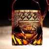 Ochiul lui Dumnezeu Pahar de Vin Edo Kiriko Cristal Chihlimbar Tăiat Manual Pahar de Whisky Simbol al Puterii Snifter de Brandy High End Pahar Rock Pentru Șef
