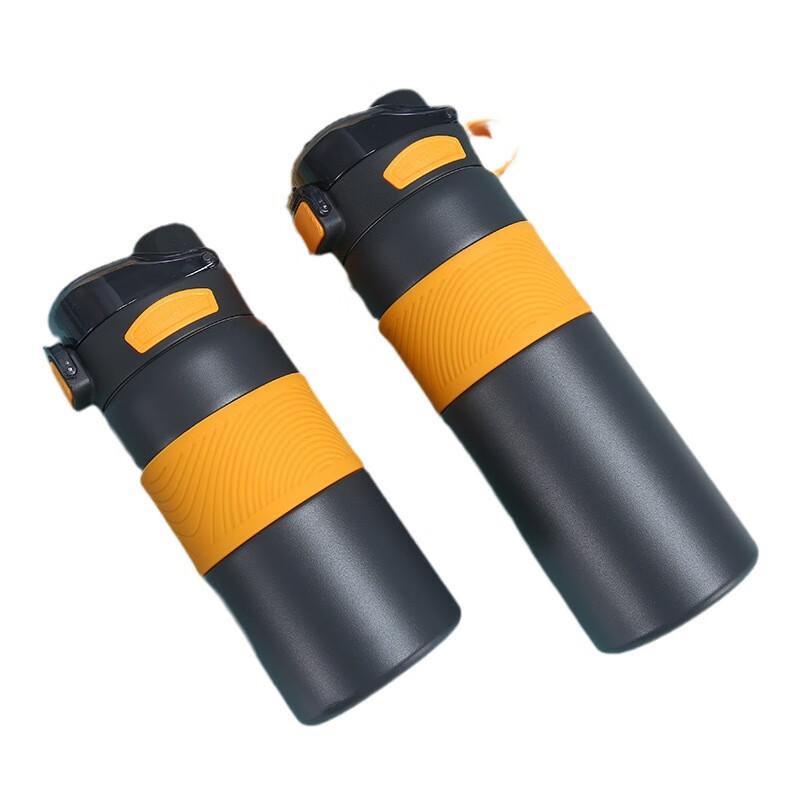 Wen Su 316 Stainless Steel Dual-Drink Sports Water Bottle