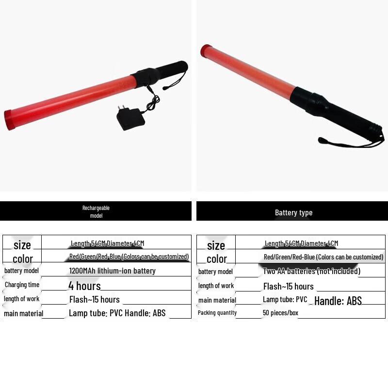LED Traffic Control Baton & Handheld Parking Sign