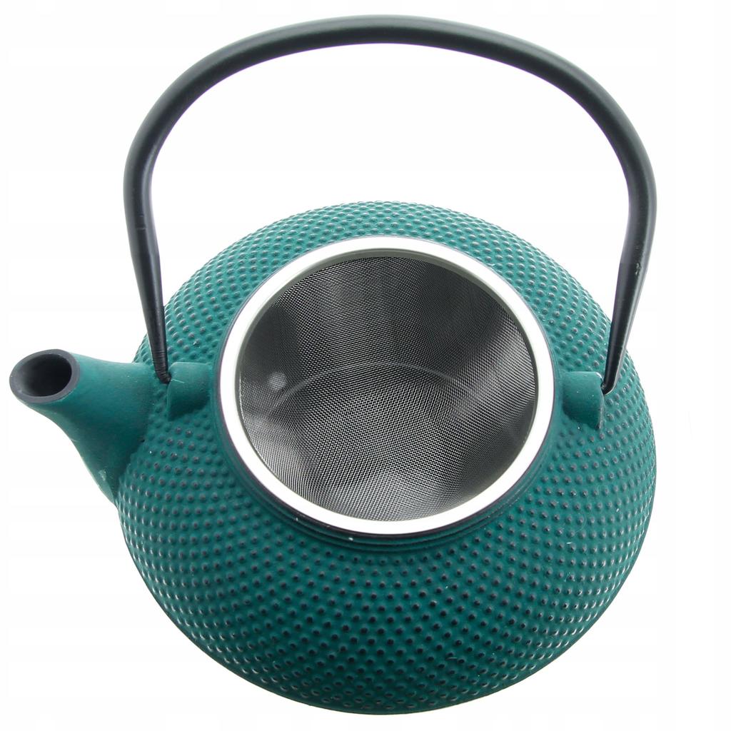 Cast Iron Teapot With Herb Strainer Kettle 1.5 L Cast Iron