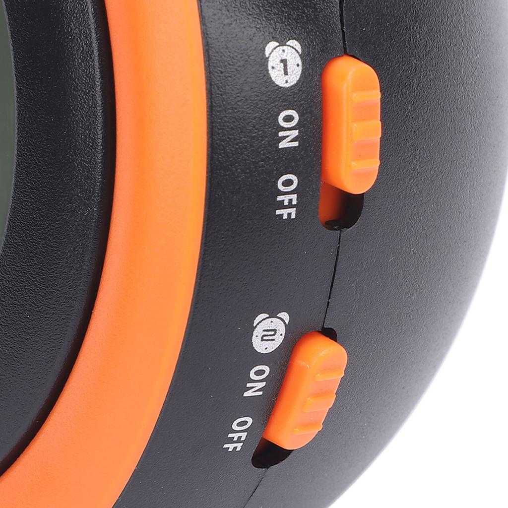 Vibrierender Wecker mit Bettvibrator Tragbarer digitaler Wecker mit LED-Anzeige für Tiefschläfer