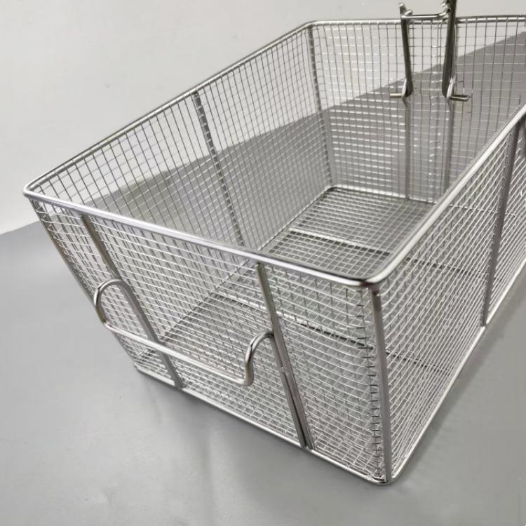 10L Stainless Steel Frying Basket with Oil Draining Net for Deep Fryers