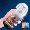 Male Masturbator Cup Soft Silicone Pussy Transparent Vagina Adult Goods Endurance Exercise Vacuum Pocket Sex Toy for Men