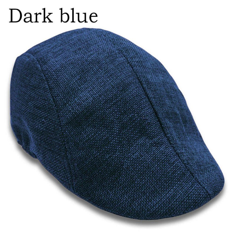 Outdoor Linen Beret Hat Vintage Golf Driving Hat Sun Hat Men Flat Cap