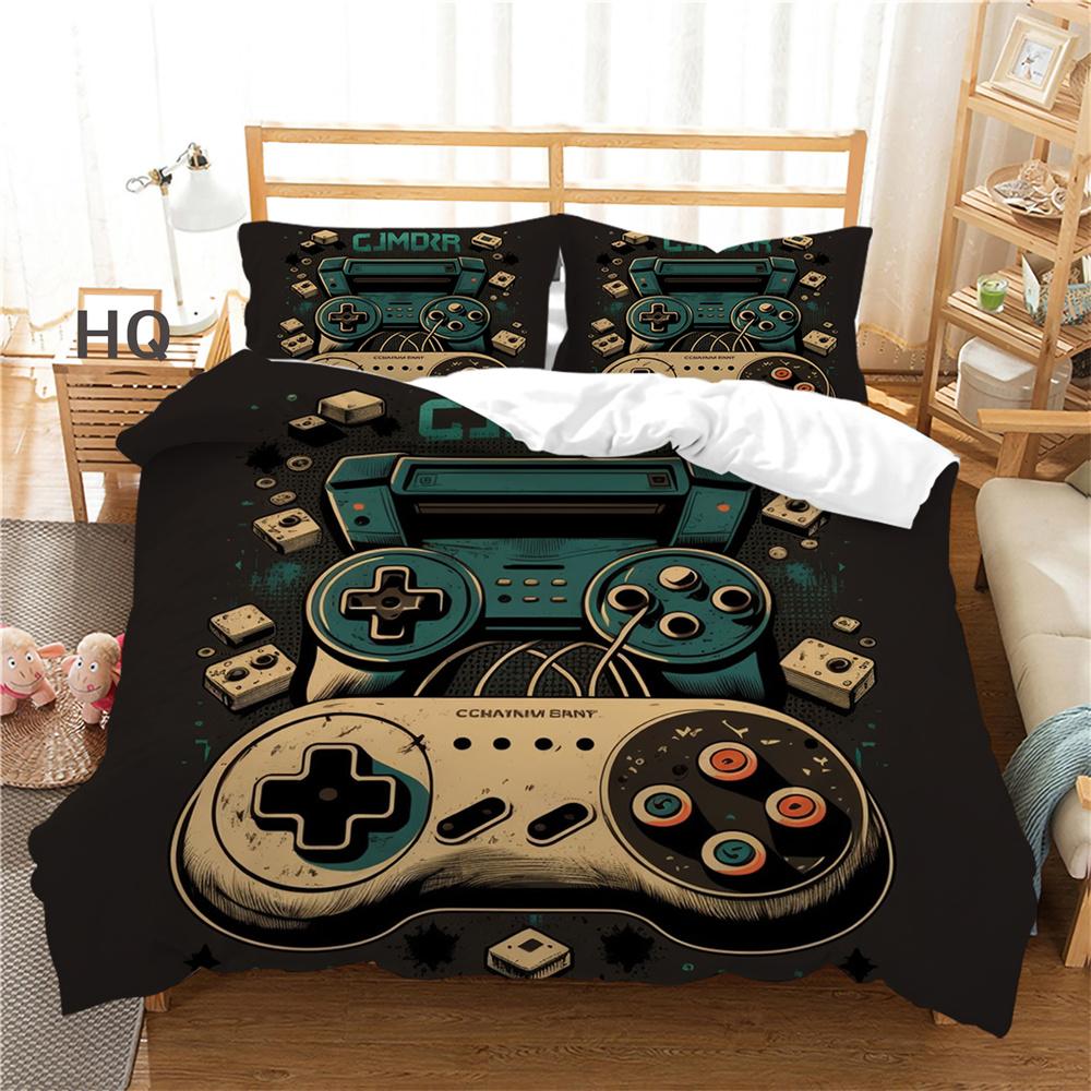 3D Game Console Printing Bed Clothes Teens Full Size Bedding Set Cover Design High Quality Home Textiles
