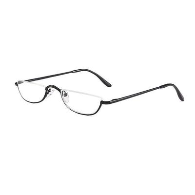 New Fashion Metal Half Frame Ultra Light Resin +1.00~+4.0 Diopter Reading Glasses Eyeglasses Half Moon Reading Glasses