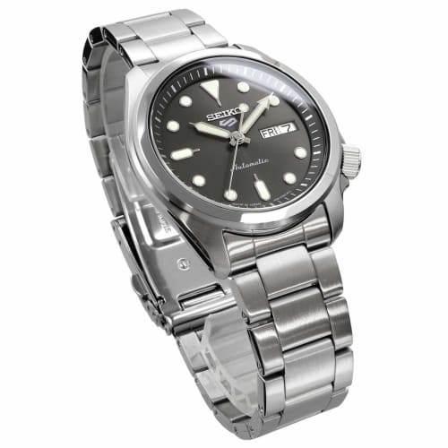 Seiko 5 Sports Automatic Mechanical Watch, Limited Edition, Men's, Made in Japan, SRPE51, Dark Gray