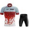 Rcc Poc Men's Cycling Jersey Set Summer Cycling Clothing Mtb Bike Clothing Uniform Maillot Ropa Ciclismo Cycling Suit 2024