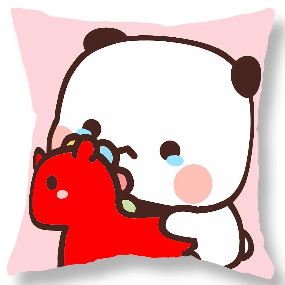 Office Living Room Home Pillowcase Kawaii Anime Bear Pattern Pillowcase Car Ornaments