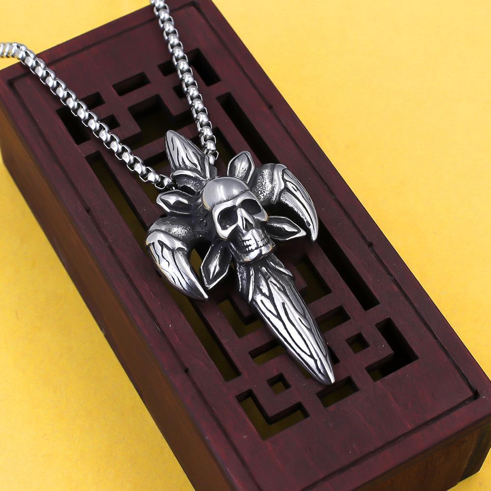 Necklace Dragon Claw Skull Devil Retro Trend Style Unique Texture Pendant